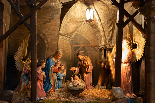 Krippe in der Pfarre Maria am Gestade / Erzdiözese Wien/ Schönlaub Krippe in der Pfarre Maria am Gestade